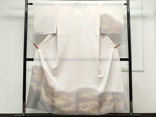 平和屋着物*夏物 訪問着 絽 霞文 暈し染め 正絹 逸品 CABK0790th