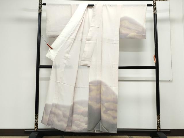 平和屋着物*夏物 訪問着 絽 霞文 暈し染め 正絹 逸品 CABK0790th