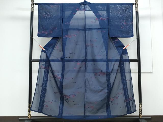 平和屋着物*夏物 小紋 紗 吉祥文 正絹 逸品 CABK0795th
