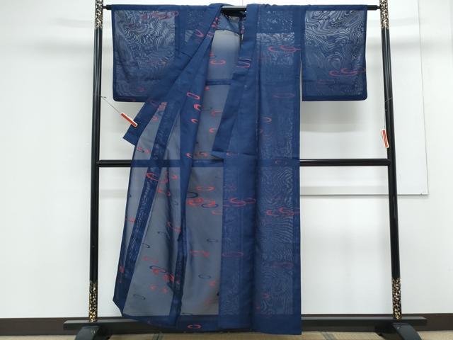 平和屋着物*夏物 小紋 紗 吉祥文 正絹 逸品 CABK0795th