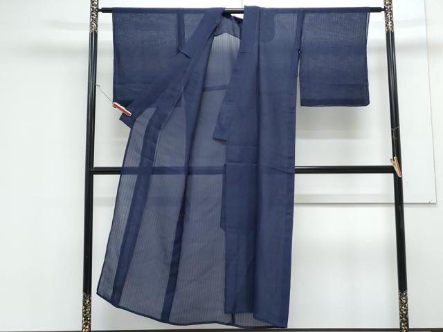平和屋着物*夏物 小紋 紗 縞 正絹 逸品 CABK0798th