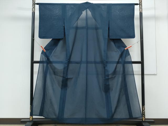 平和屋着物*夏物 色無地 流水草葉紋紗 褐返色 正絹 逸品 CABK0800th