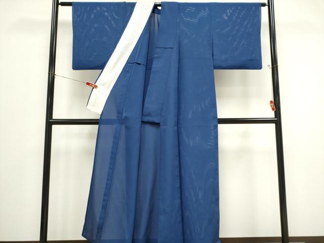 平和屋着物*夏物 色無地 絽 紺瑠璃色 正絹 逸品 CABK0812ou