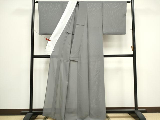 平和屋着物*夏物 色無地 絽 薄墨色 正絹 逸品 CABK0816ou