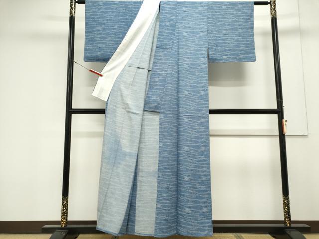 平和屋着物*夏物 江戸小紋 絽 流水文 正絹 逸品 CABK0831ou
