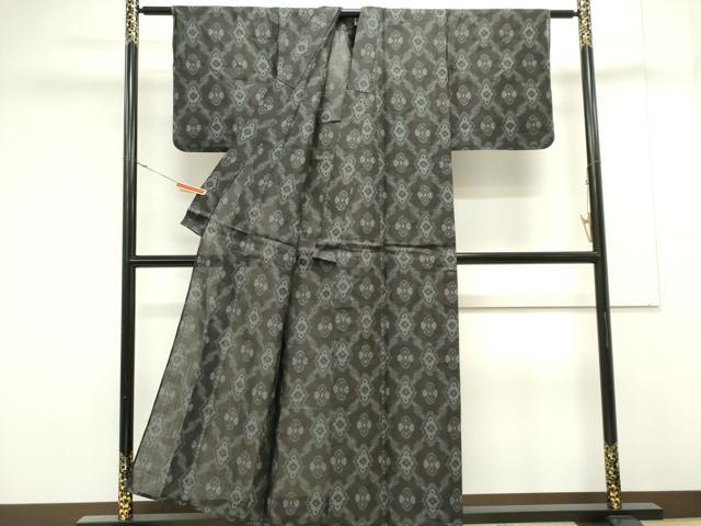 平和屋着物*夏物 夏物 石川県指定無形文化財 能登上布 本麻手織上布 蜀江花文 麻 逸品 CABK0834ou