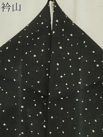 平和屋着物*夏物 訪問着 絽 型染め 吉祥花文 黒地 正絹 逸品 CABK0847ou