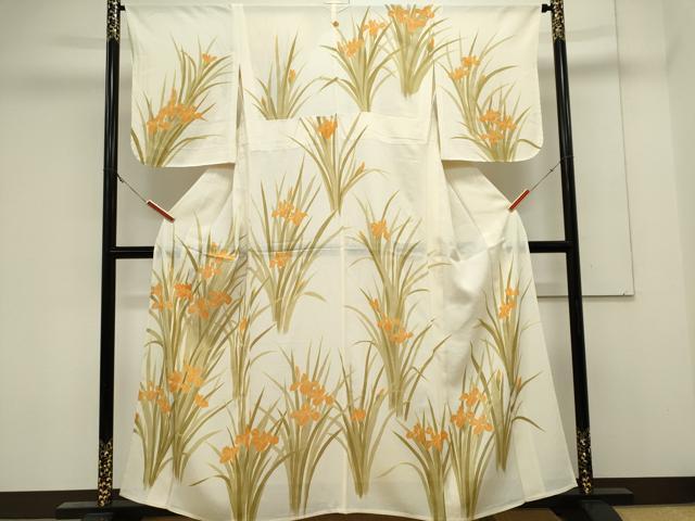 平和屋着物*夏物 訪問着 絽 菖蒲 正絹 逸品 CABK0848ou