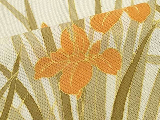 平和屋着物*夏物 訪問着 絽 菖蒲 正絹 逸品 CABK0848ou