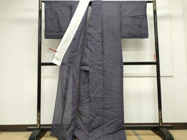 平和屋着物*夏物 会津上布 からむし織 縞 証紙付き 逸品 CABK0858ou