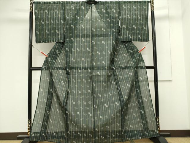 平和屋着物*夏物 本場琉球絣 夏琉球 琉球絣文様 高島屋扱い 正絹 逸品 CABK0864ou
