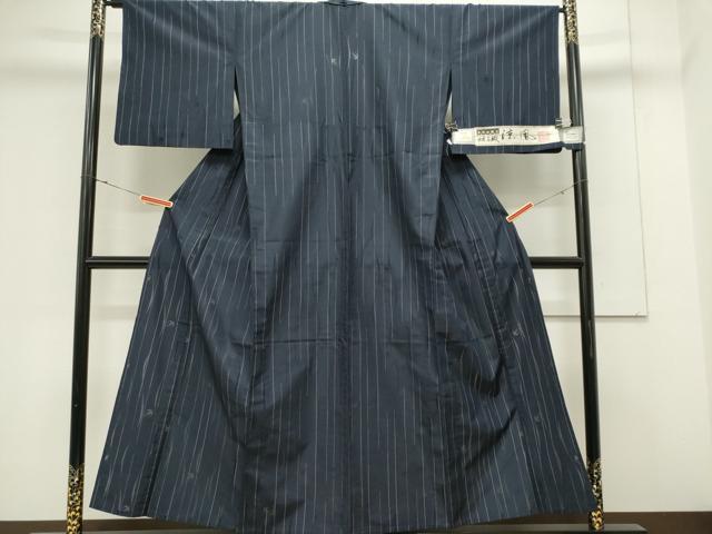平和屋着物*夏物 お召 米沢 白根沢 涼風 綟子織 証紙付き 正絹 逸品 CABK0865ou