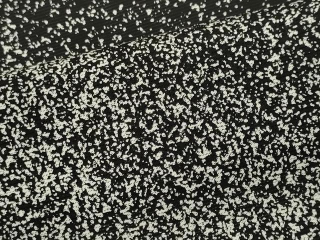 平和屋着物*夏物 訪問着 絽 霞文 たたき染め 黒地 正絹 逸品 CABK0866ou