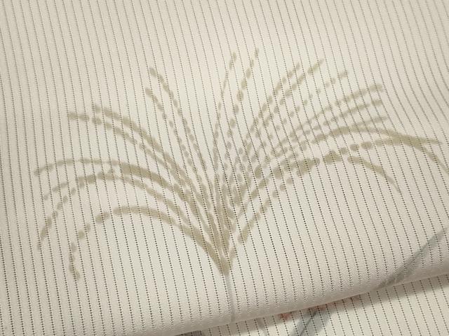 平和屋着物*夏物 訪問着 縦絽 手描き 草花丸文 暈し染め 正絹 逸品 CABK0867ou