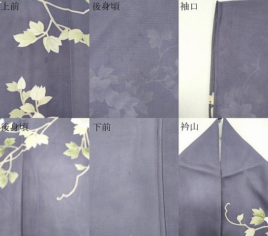平和屋着物*夏物 訪問着 絽 駒刺繍 草花文 正絹 逸品 CABK0874ou