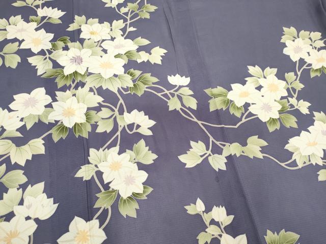 平和屋着物*夏物 訪問着 絽 駒刺繍 草花文 正絹 逸品 CABK0874ou