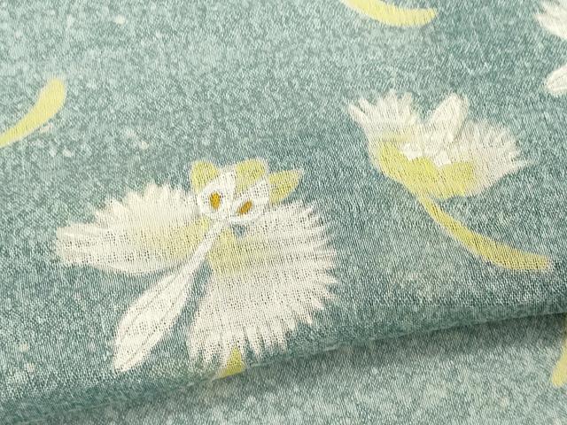 平和屋着物*夏物 京友禅作家 堺映祥 訪問着 紗 花鳥文 正絹 逸品 CABK0875ou