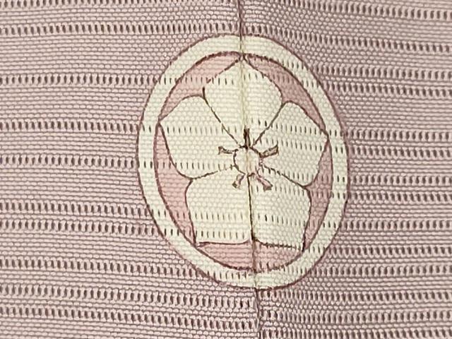 平和屋着物*夏物 色無地 変わり絽 薄柿色 正絹 逸品 CABK0882ou