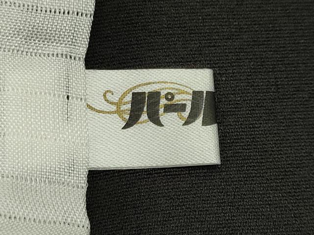 平和屋着物*夏物 訪問着 紗 刺繍 流水文 暈し染め 黒地 正絹 逸品 CABK0883ou