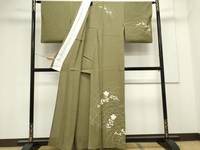 平和屋着物*夏物 訪問着 絽 草花文 正絹 逸品 CABK0887ou