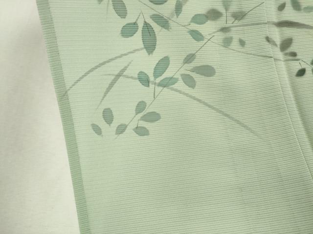 平和屋着物*夏物 訪問着 絽 手描き 舞蝶草木文 銀彩 正絹 逸品 CABK0891ou