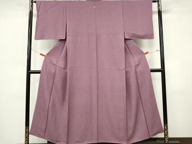 平和屋着物■上質な色無地 絞り 浅紫色 正絹 逸品 未使用 CABK0893ou