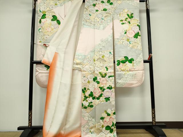 平和屋着物■豪華振袖 駒刺繍 辻が花 金彩 正絹 逸品 CABK0898ou