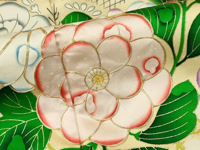 平和屋着物■豪華振袖 駒刺繍 辻が花 金彩 正絹 逸品 CABK0898ou