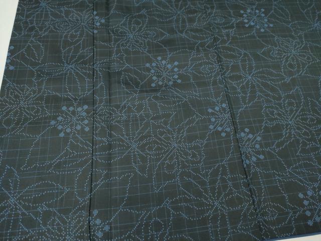 平和屋着物■上質な紬 花尽くし 正絹 逸品 CABK0904ou