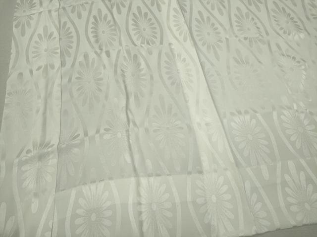 平和屋着物■長襦袢 単衣 菊地紋 正絹 逸品 CABK0908ou