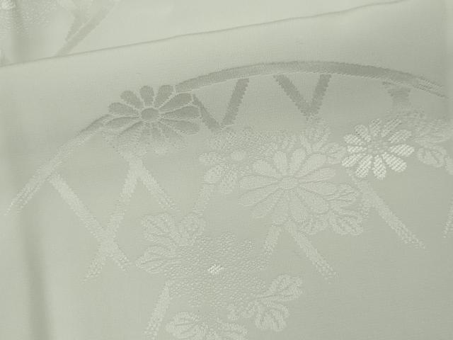 平和屋着物■長襦袢 袷 籬花地紋 正絹 逸品 CABK0909ou