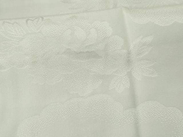 平和屋着物■長襦袢 雲取り吉祥花地紋 さが美扱い 正絹 逸品 CABK0911ou