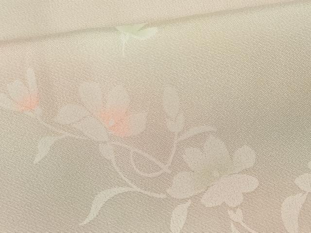 平和屋着物■長襦袢 袷 枝花文 正絹 逸品 CABK0914ou