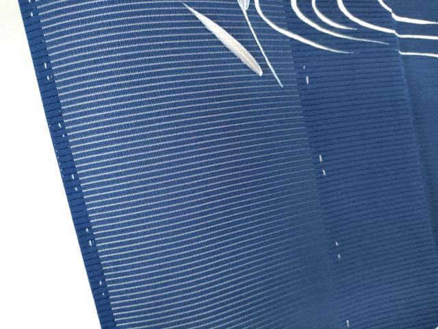 平和屋着物*夏物 訪問着 絽 流水笹の葉文 正絹 逸品 CABK0922ou