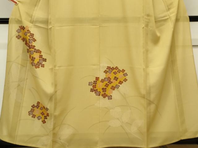 平和屋着物*夏物 訪問着 絽 草花文 銀彩 松坂屋扱い 正絹 逸品 CABK0927ou