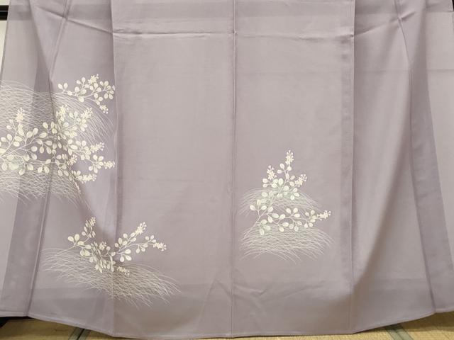 平和屋着物*夏物 訪問着 絽 芝草枝花文 正絹 逸品 CABK0932ou
