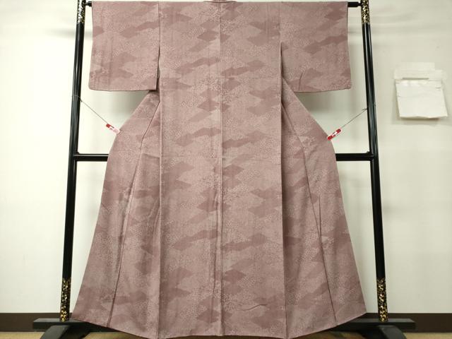 平和屋着物■江戸小紋 関明光 切嵌吉祥花文 正絹 逸品 CABK0960ou
