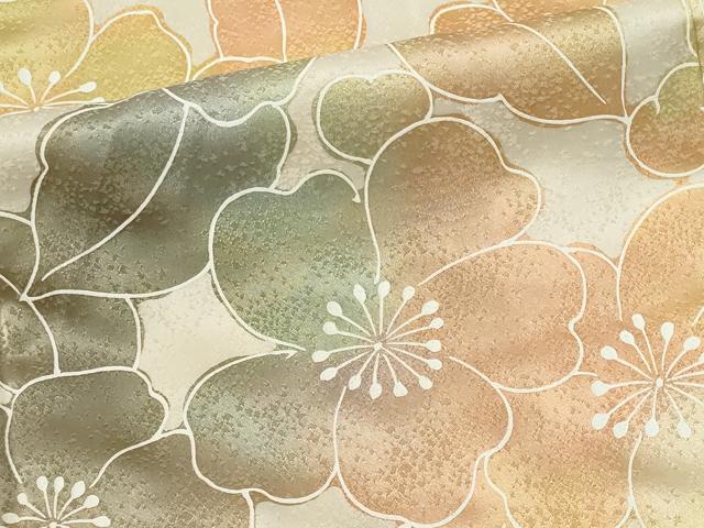 平和屋着物■上質な小紋 草花文 暈し染め 正絹 逸品 CABK0961ou