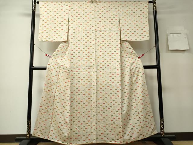 平和屋着物■上質な小紋 地紙唐草文 正絹 逸品 CABK0966ou