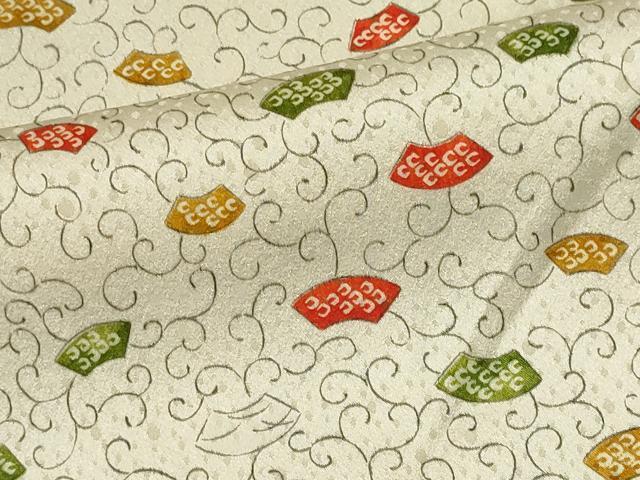 平和屋着物■上質な小紋 地紙唐草文 正絹 逸品 CABK0966ou