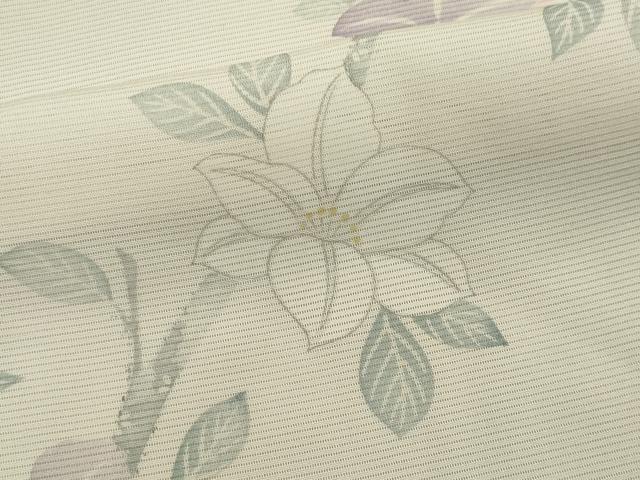 平和屋着物*夏物 小紋 絽 枝花文 正絹 逸品 CABK0992ou