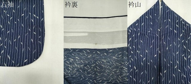 平和屋着物*夏物 小紋 絽 枝葉間道 正絹 逸品 CABK0995ou