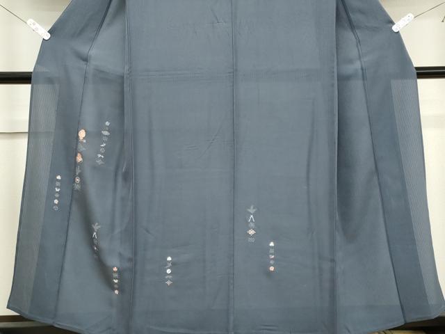 平和屋着物*夏物 訪問着 縦絽 刺繍 宝尽し 正絹 逸品 CABK1000ou