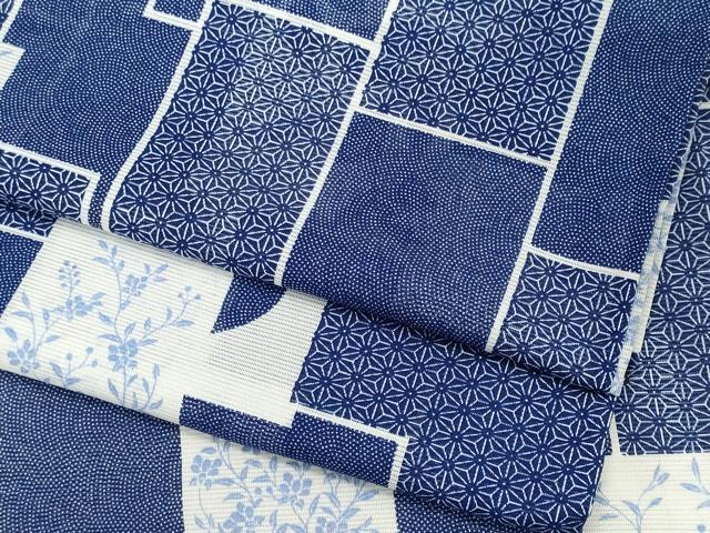 平和屋着物*夏物 小紋 絽 吉祥草花文 洗える着物 CABK1005ou