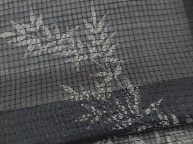平和屋着物*夏物 小紋 紅梅織 枝花文 洗える着物 CABK1007ou