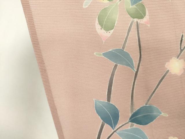 平和屋着物*夏物 本加賀友禅作家 訪問着 絽 枝花文 暈し染め 正絹 逸品 CABK1011ou