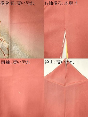 平和屋着物■豪華振袖 御所車花文 金銀彩 正絹 逸品 CABK1024ou