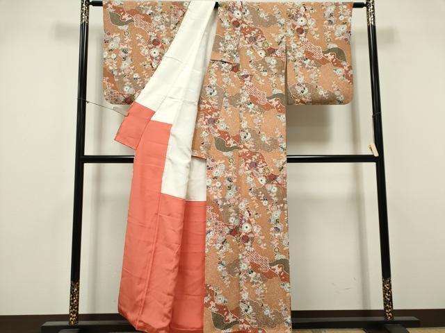 平和屋着物■上質な小紋 辻が花 金彩 正絹 逸品 CABK1040ou