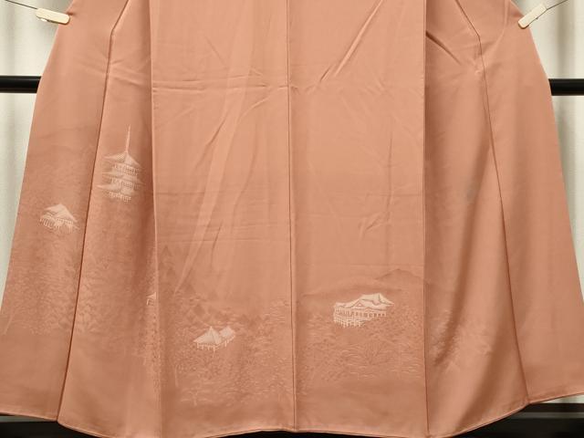 平和屋着物■豪華色留袖 風景文 正絹 逸品 CABK1046ou