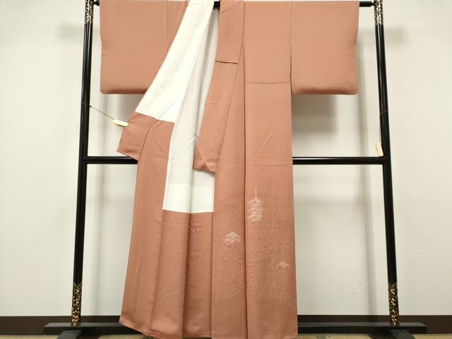 平和屋着物■豪華色留袖 風景文 正絹 逸品 CABK1046ou